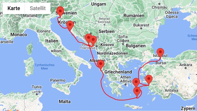 Kreuzfahrt Östliches Mittelmeer